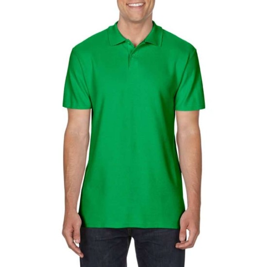 Tricou polo Gildan softstyle, 100% bumbac, densitate 177g/m2, inchidere cu 2 nasturi Verde deschis