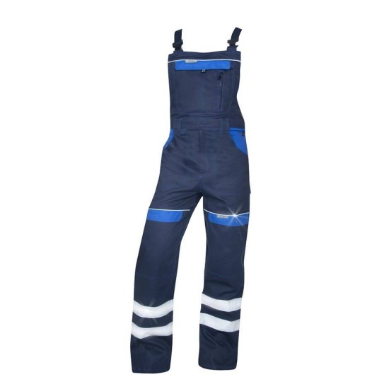 Salopeta de lucru Cool Trend Reflex, bumbac, 260g/m2 bleumarin Salopeta de lucru Cool Trend Reflex, bumbac, 260g/m2 bleumarin