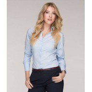 Camasa cu maneca lunga pentru femei, model slim fit, 105g/m2 [263 Dynamic] Light Blue