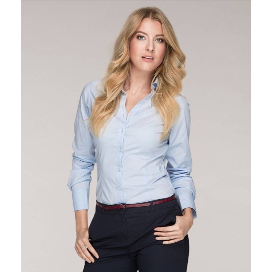 Camasa business slimfit femei, Albastru deschis Camasa business slimfit femei, Albastru deschis