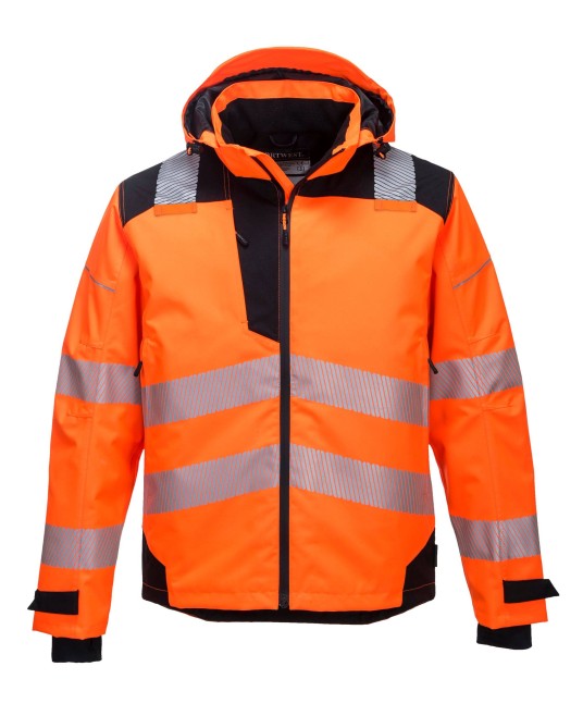Jacheta de ploaie HiVis foarte respirabila, PW3 [PW360] Portocaliu si negru