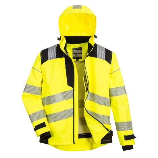 Jacheta de ploaie HiVis, calitate premium PW3 [PW360] Galben si negru