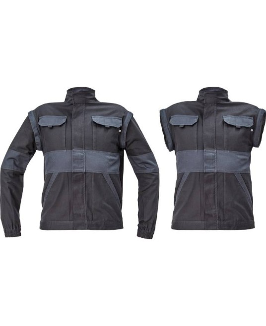 Jacheta de lucru 2 in 1, bumbac, 260g/m2, Max Neo Negru