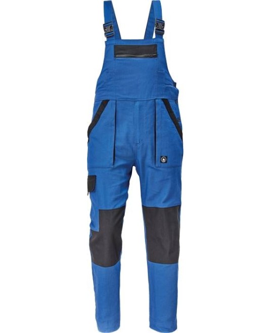 Salopeta cu pieptar bumbac 260g/m2, Max Neo Albastru
