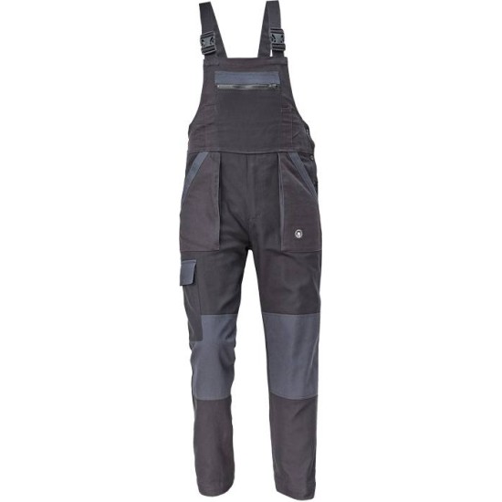 Salopeta cu pieptar bumbac 260g/m2, Max Neo Negru Salopeta cu pieptar bumbac 260g/m2, Max Neo Negru