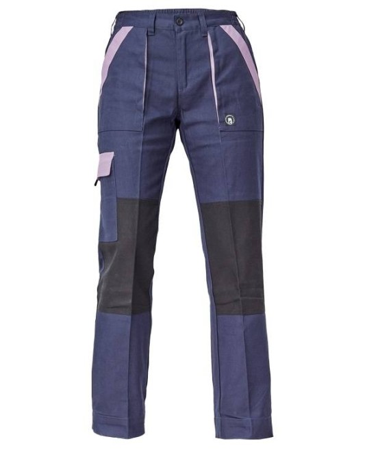 Pantaloni de lucru pentru femei, bleumarin cu mov, colectia Max Neo Violet
