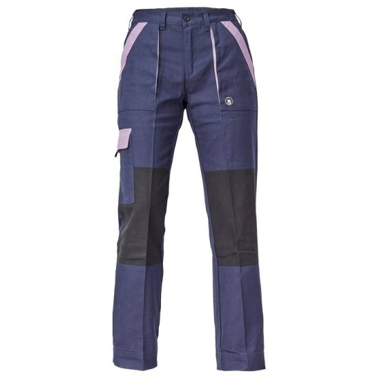 Pantaloni de lucru pentru femei, bleumarin cu mov, colectia Max Neo