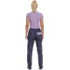 Pantaloni de lucru pentru femei, bleumarin cu mov, colectia Max Neo