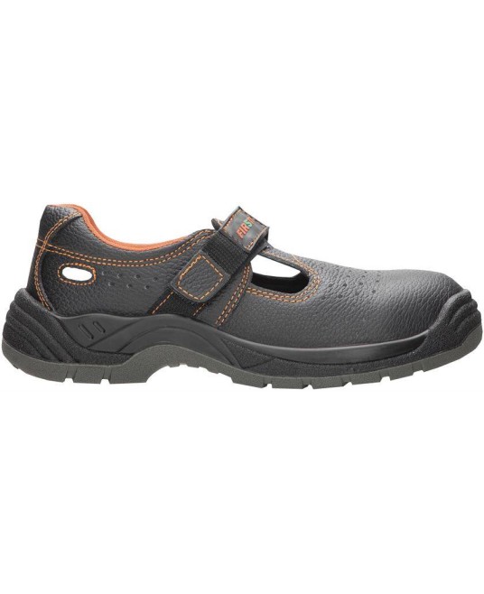 Sandale de protectie  S1P, bombeu si lamela metalice Negru