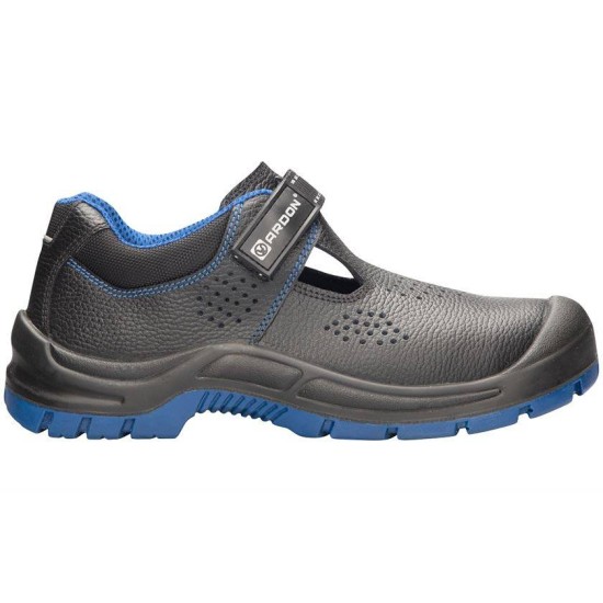 Sandale de protectie S1 SRC, bombeu metalic Negru Sandale de protectie S1 SRC, bombeu metalic Negru