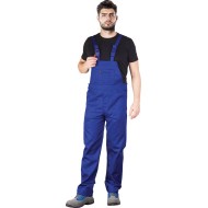 Salopeta cu pieptar subtire, tercot 262g/m2, Albastru