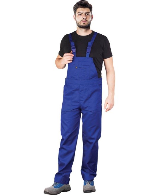 Salopeta cu pieptar subtire, tercot 262g/m2, Albastru