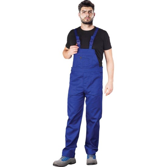 Salopeta cu pieptar subtire, tercot 262g/m2, Albastru Salopeta cu pieptar subtire, tercot 262g/m2, Albastru