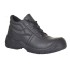 Bocanci de protectie S1P cu bombeu, piele spaltuita [FW09] Negru