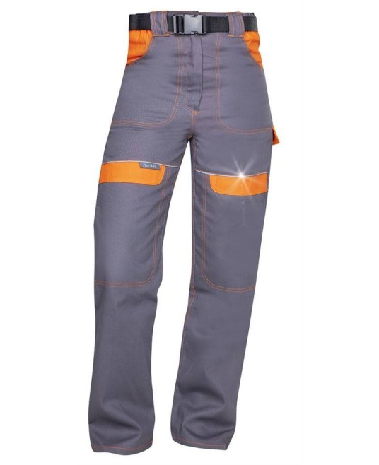 Pantaloni de lucru femei, gri portocaliu Gri si Portocaliu
