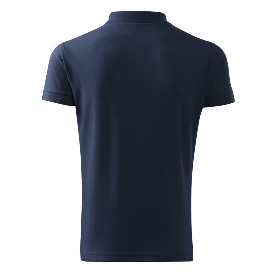 Tricou polo maneca scurta barbati 100% bumbac 170g/m2, Malfini Cotton 212, Bleumarin Tricou polo maneca scurta barbati 100% bumbac 170g/m2, Malfini Cotton 212, Bleumarin