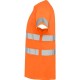 Tricou reflectorizant cu maneca scurta, 130g/m2 Portocaliu Tricou reflectorizant cu maneca scurta, 130g/m2 Portocaliu
