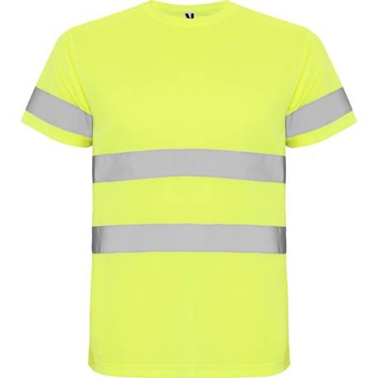 Tricou reflectorizant cu maneca scurta, 130g/m2 Galben Tricou reflectorizant cu maneca scurta, 130g/m2 Galben