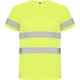 Tricou reflectorizant cu maneca scurta, 130g/mp Galben