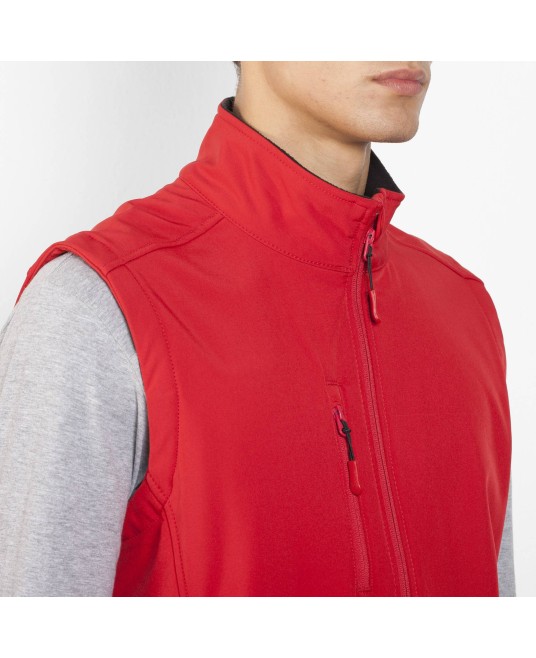 Vesta de lucru softshell barbati Rosu