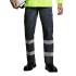 Pantaloni de lucru cu dungi reflectorizante Daily  Gri inchis