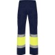 Pantaloni subtiri cu dungi reflectorizante, 200g/m2 Galben si bleumarin Pantaloni subtiri cu dungi reflectorizante, 200g/m2 Galben si bleumarin