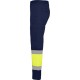 Pantaloni subtiri cu dungi reflectorizante, 200g/m2 Galben si bleumarin Pantaloni subtiri cu dungi reflectorizante, 200g/m2 Galben si bleumarin