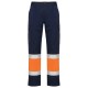 Pantaloni subtiri cu dungi reflectorizante, 200g/m2 Bleumarin si portocaliu Pantaloni subtiri cu dungi reflectorizante, 200g/m2 Bleumarin si portocaliu