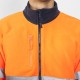 Jacheta fleece reflectorizanta Bleumarin si portocaliu Jacheta fleece reflectorizanta Bleumarin si portocaliu