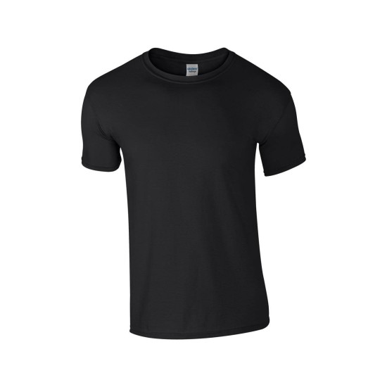 Tricou unisex cu maneca scurta, bumbac 153g/m2, Gildan 64000, Negru