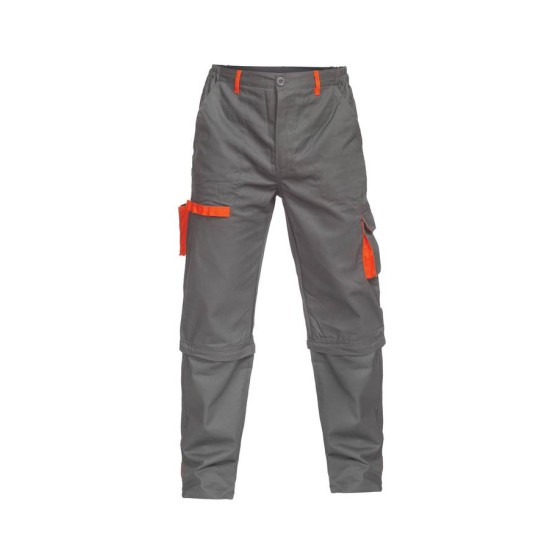 Pantaloni de lucru 2-in-1  tercot 240 g/m2 Gri cu portocaliu