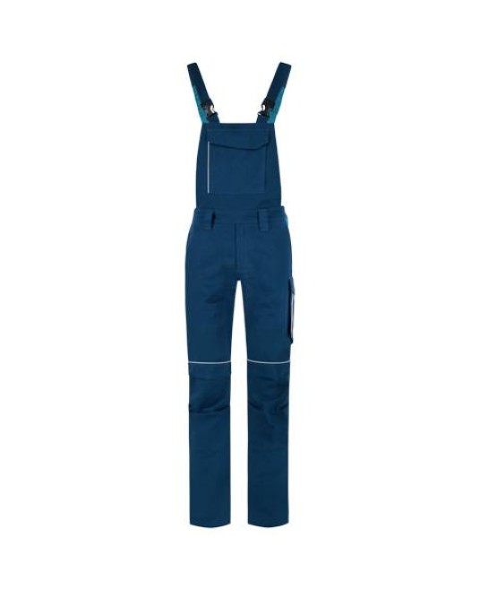 Salopeta cu pieptar premium, bumbac 260g/m2, Bleumarin-Albastru