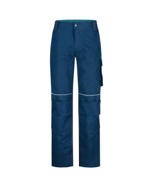 Pantaloni de lucru premium, bumbac 260g/m2, Bleumarin si Albastru
