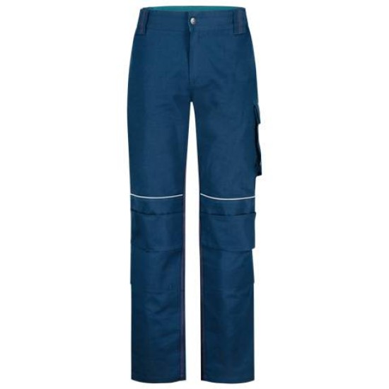 Pantaloni de lucru premium, bumbac 260g/m2, Bleumarin si Albastru