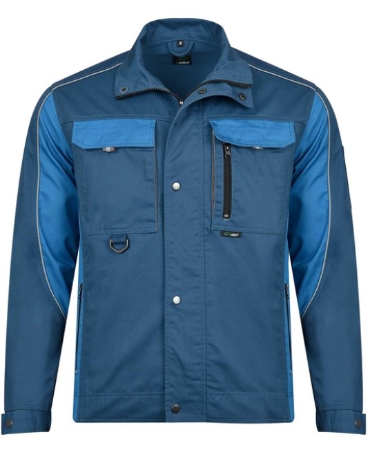 Jacheta de lucru premium tercot, 270g/m2 Bleumarin-Albastru