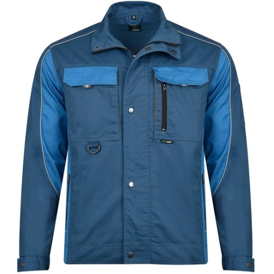 Jacheta de lucru premium tercot, 270g/m2 Bleumarin-Albastru