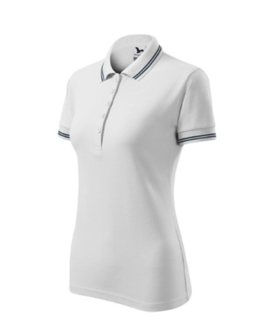 Tricou polo femei, 200g/m2, Malfini Urban 220 Alb