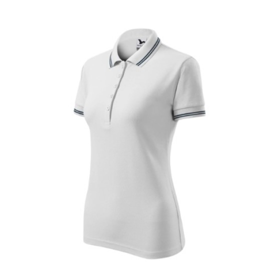 Tricou polo femei, 200g/m2, Malfini Urban 220 Alb