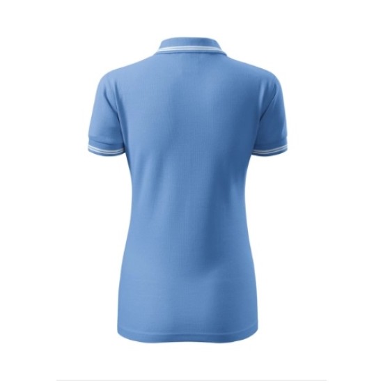 Tricou polo femei, 200g/m2, Malfini Urban 220 Albastru deschis