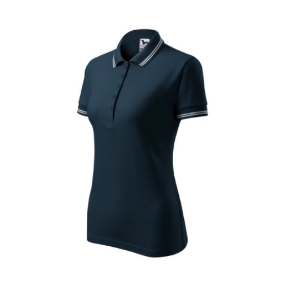 Tricou polo femei, 200g/m2, Malfini Urban 220 Bleumarin