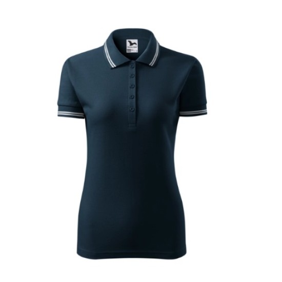 Tricou polo femei, 200g/m2, Malfini Urban 220 Bleumarin