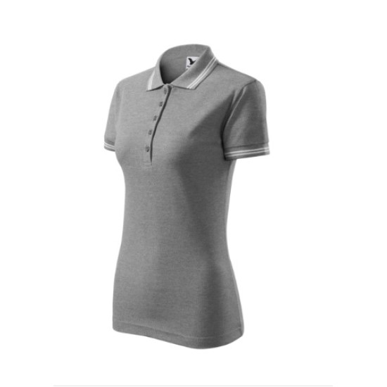 Tricou polo femei, 200g/m2, Malfini Urban 220 Gri