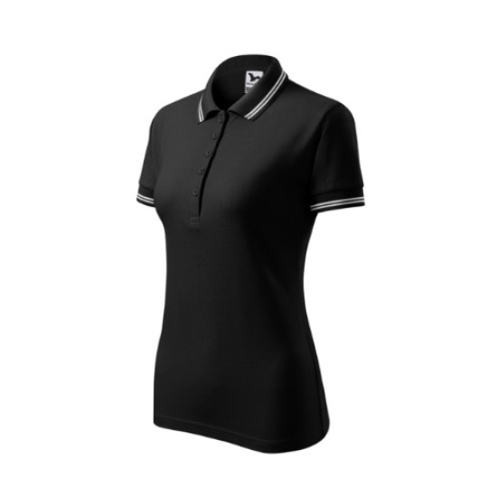 Tricou polo femei, 200g/m2, Malfini Urban 220 Negru