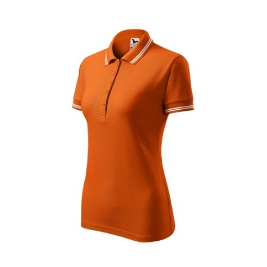 Tricou polo femei, 200g/m2, Malfini Urban 220, Portocaliu Tricou polo femei, 200g/m2, Malfini Urban 220, Portocaliu