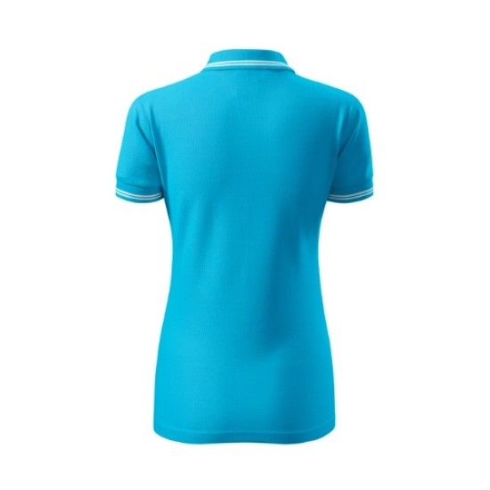 Tricou polo femei, 200g/m2, Malfini Urban 220, Turcoaz Tricou polo femei, 200g/m2, Malfini Urban 220, Turcoaz