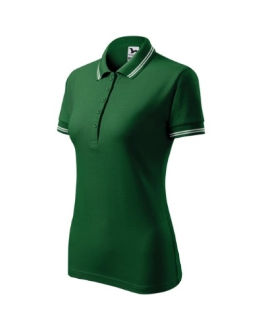 Tricou polo femei, 200g/m2, Malfini Urban 220 Verde inchis