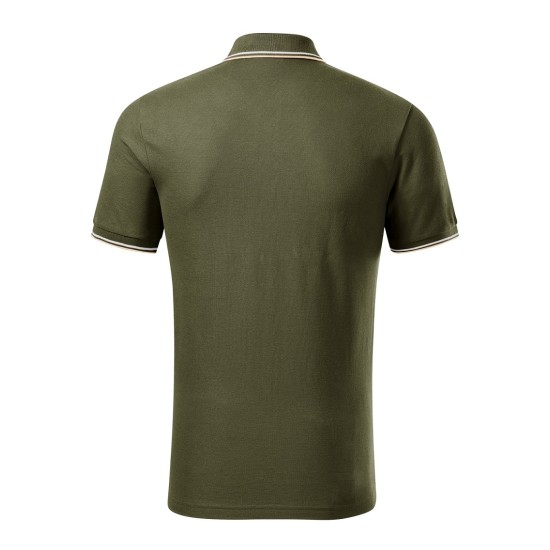 Tricou polo subtire, 180 g/mp, pentru barbati, Malfini Focus 232, military Tricou polo subtire, 180 g/mp, pentru barbati, Malfini Focus 232, military