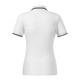 Tricou polo subtire, 180 g/mp, pentru femei, Malfini Focus 233, alb Tricou polo subtire, 180 g/mp, pentru femei, Malfini Focus 233, alb