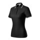 Tricou polo subtire, 180 g/mp, pentru femei, Malfini Focus 233, negru Tricou polo subtire, 180 g/mp, pentru femei, Malfini Focus 233, negru