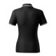 Tricou polo subtire, 180 g/mp, pentru femei, Malfini Focus 233, negru